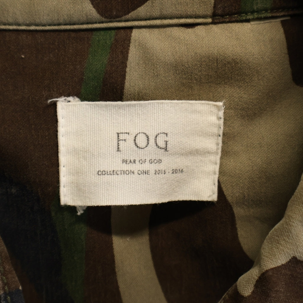 FEAR OF GOD(フィアオブゴッド) 15AW M-65 カモ柄 サイドジップ ミリタリージャケット グリーン