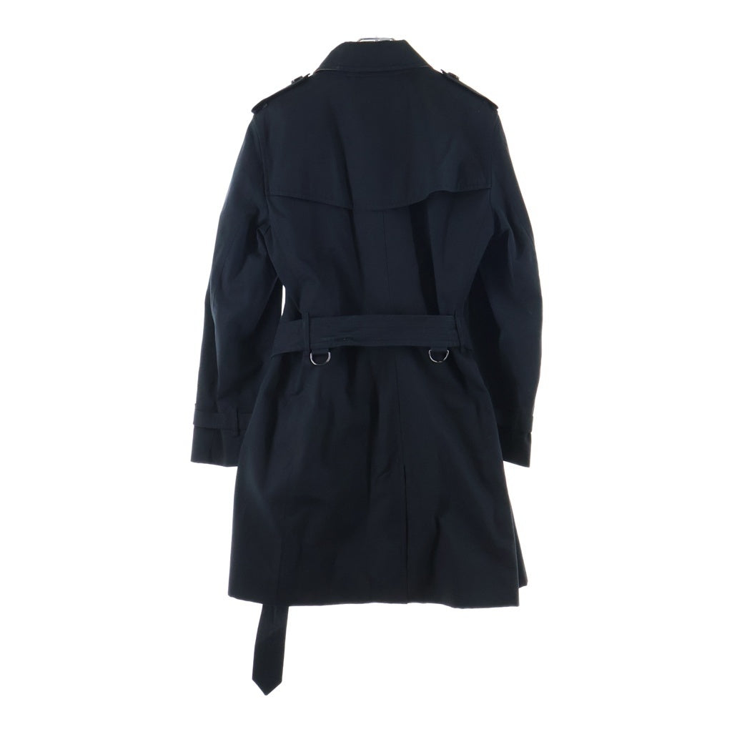 BURBERRY PRORSUM(バーバリー プローサム) THE KENSINGTON ケンジントン 裏地チェック ミディアム トレンチコート ブラック レディース 3900459