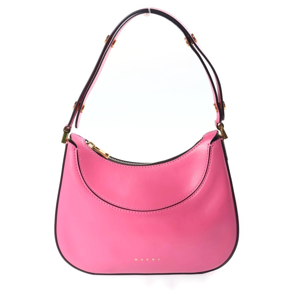 MARNI(マルニ) レザー ロゴプリント 2WAY ハンド ショルダーバッグ ピンク BMMP0103U0 レディース