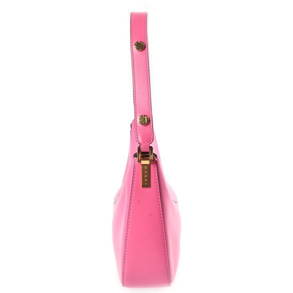 MARNI(マルニ) レザー ロゴプリント 2WAY ハンド ショルダーバッグ ピンク BMMP0103U0 レディース