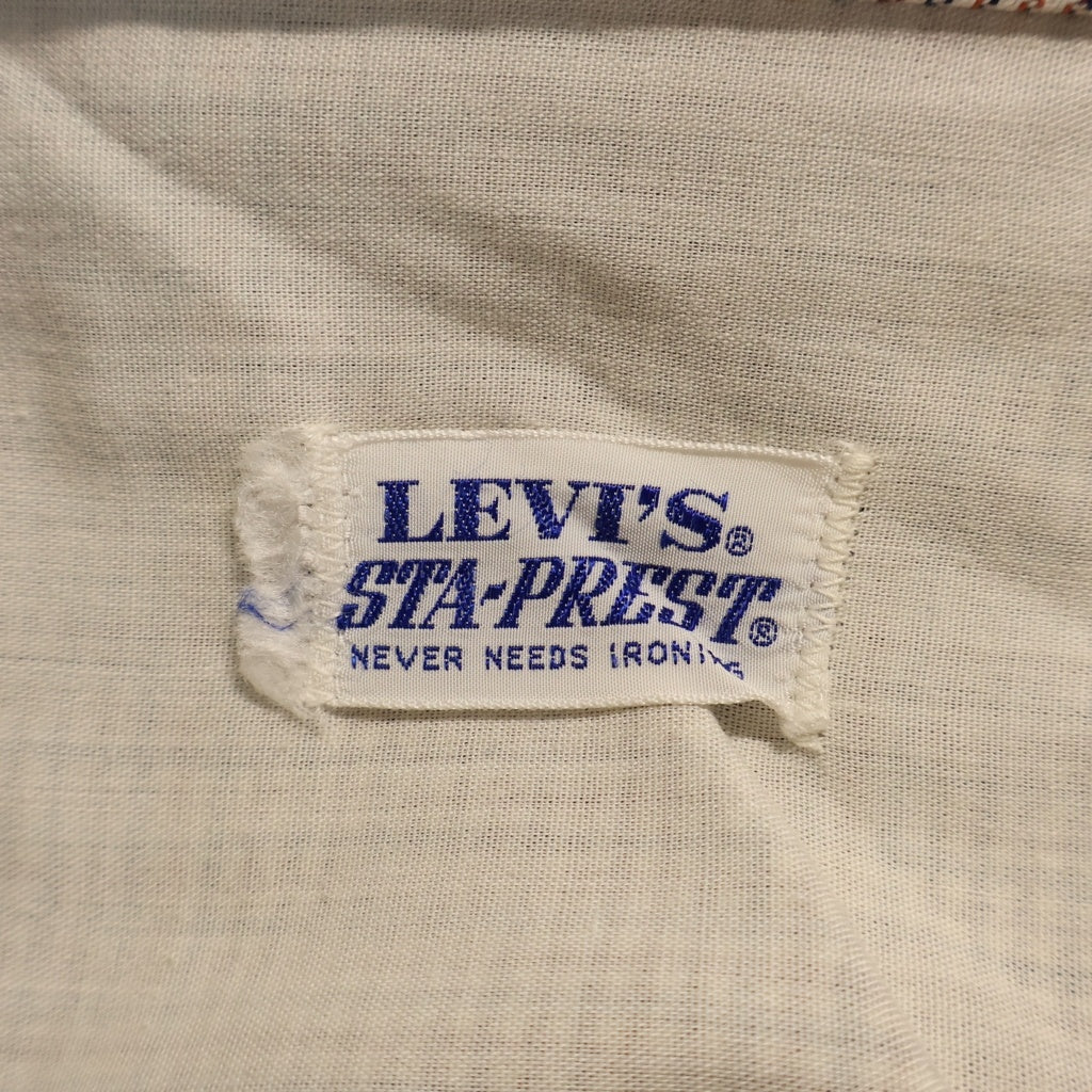 Levi's(リーバイス) 70S VINTAGE 517 ヴィンテージ ボタン裏520 42TALON 両面BIG E 千鳥格子 フレアパンツ スタプレ マルチカラー 517-2416
