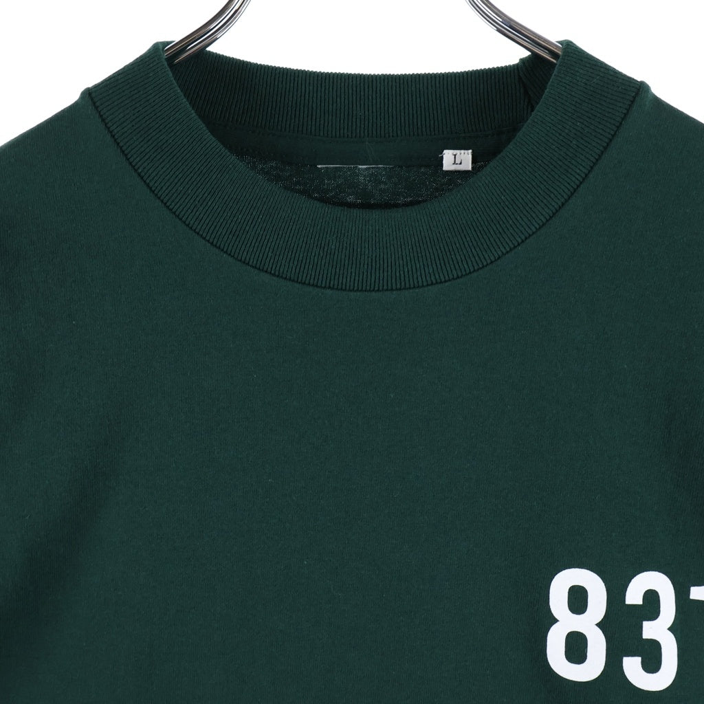 LANE BY BROCHURE(レーンバイブローシュアー) LANE BY 831 TEE ロゴプリントTシャツ グリーン