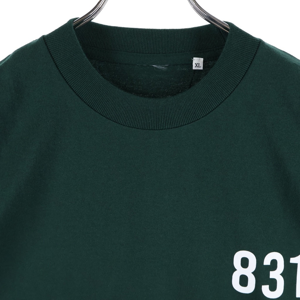 LANE BY BROCHURE(レーンバイブローシュアー) LANE BY 831 TEE ロゴプリントTシャツ グリーン