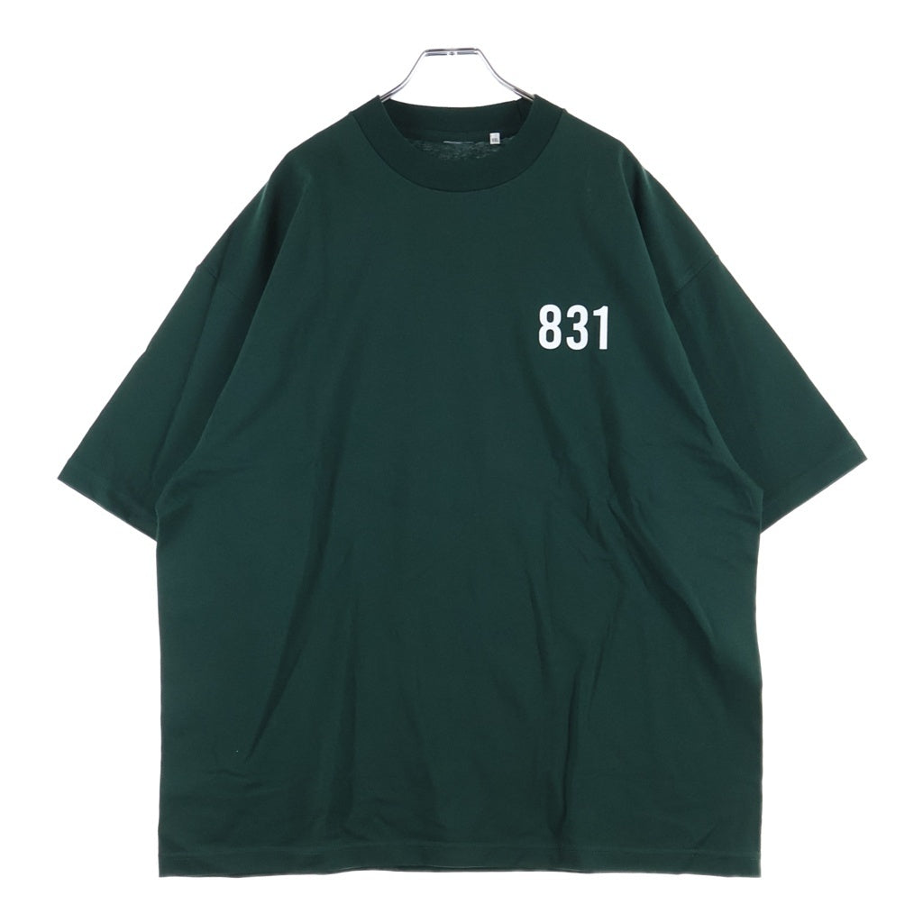 LANE BY BROCHURE(レーンバイブローシュアー) LANE BY 831 TEE ロゴプリントTシャツ グリーン