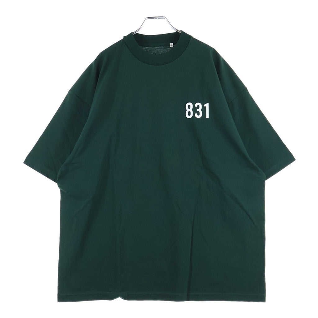 LANE BY BROCHURE(レーンバイブローシュアー) LANE BY 831 TEE ロゴプリントTシャツ グリーン