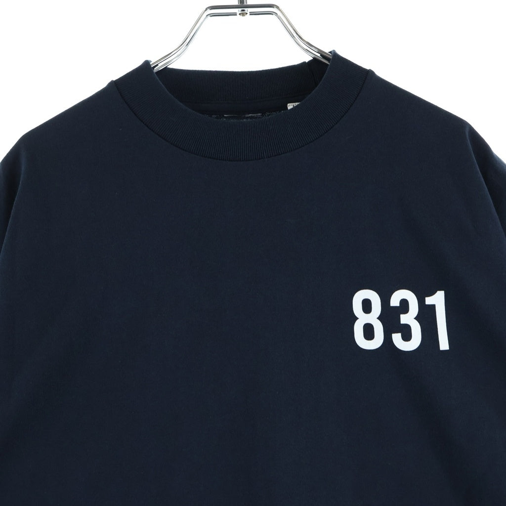 LANE BY BROCHURE(レーンバイブローシュアー) LANE BY 831 TEE ロゴプリントTシャツ ブラック
