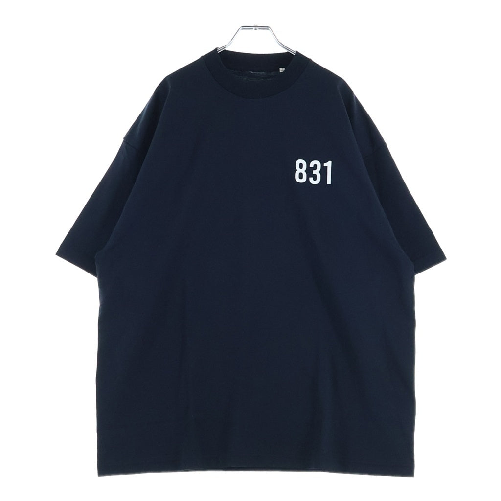 LANE BY BROCHURE(レーンバイブローシュアー) LANE BY 831 TEE ロゴプリントTシャツ ブラック