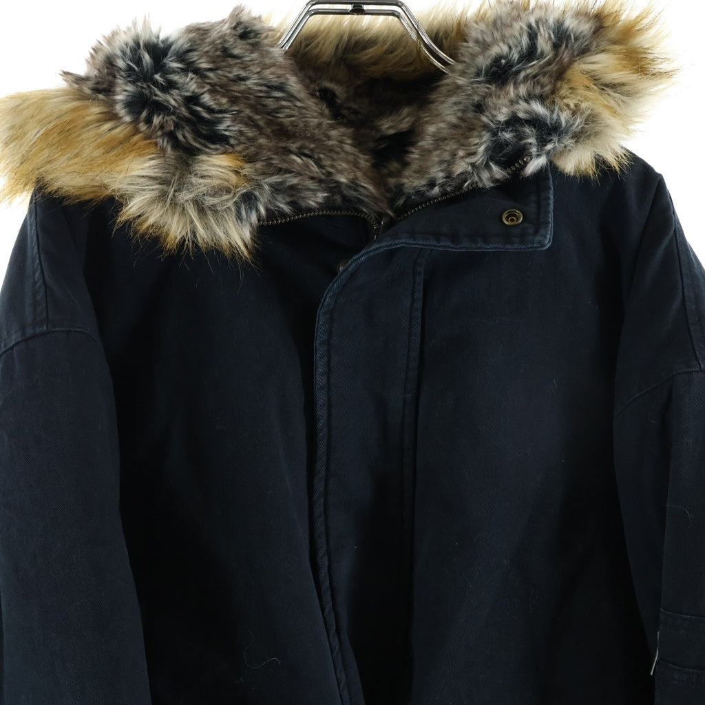 SUPREME(シュプリーム) 26SS Reversible Faux Fur Hooded Work Jacket リバーシブル フェイクファー フーデッドワークジャケット ブラック/ブラウン