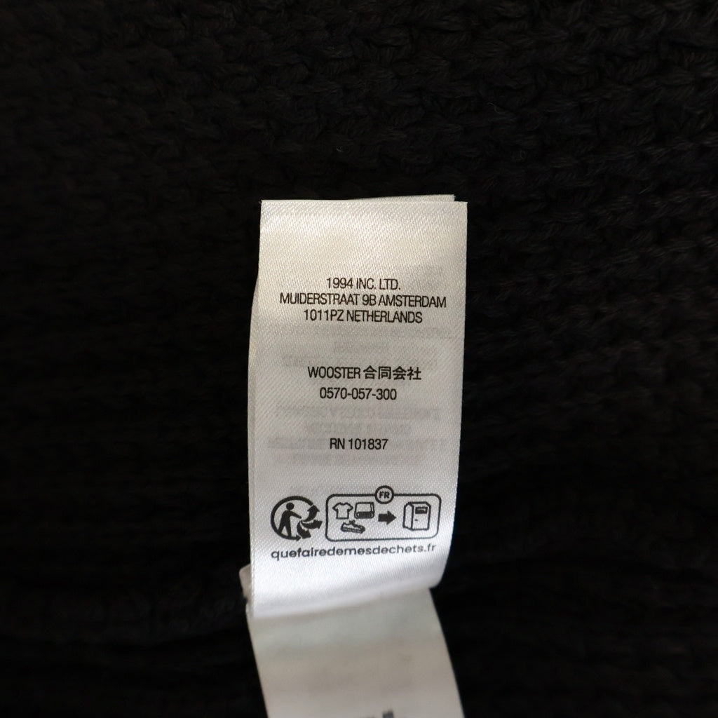 SUPREME(シュプリーム) 26SS Washed Small Box Waffle Sweater ウォッシュド スモールボックスロゴ ワッフルニットスウェット セーター ブラック