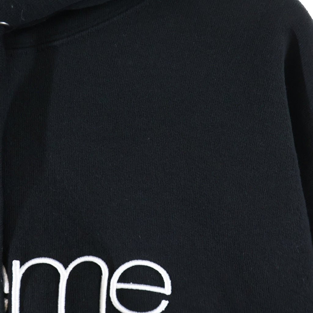 SUPREME(シュプリーム) 26SS Classic Logo Hooded Sweatshirt クラシックロゴエンブロイダリー フーデッドスウェットシャツ パーカー ブラック