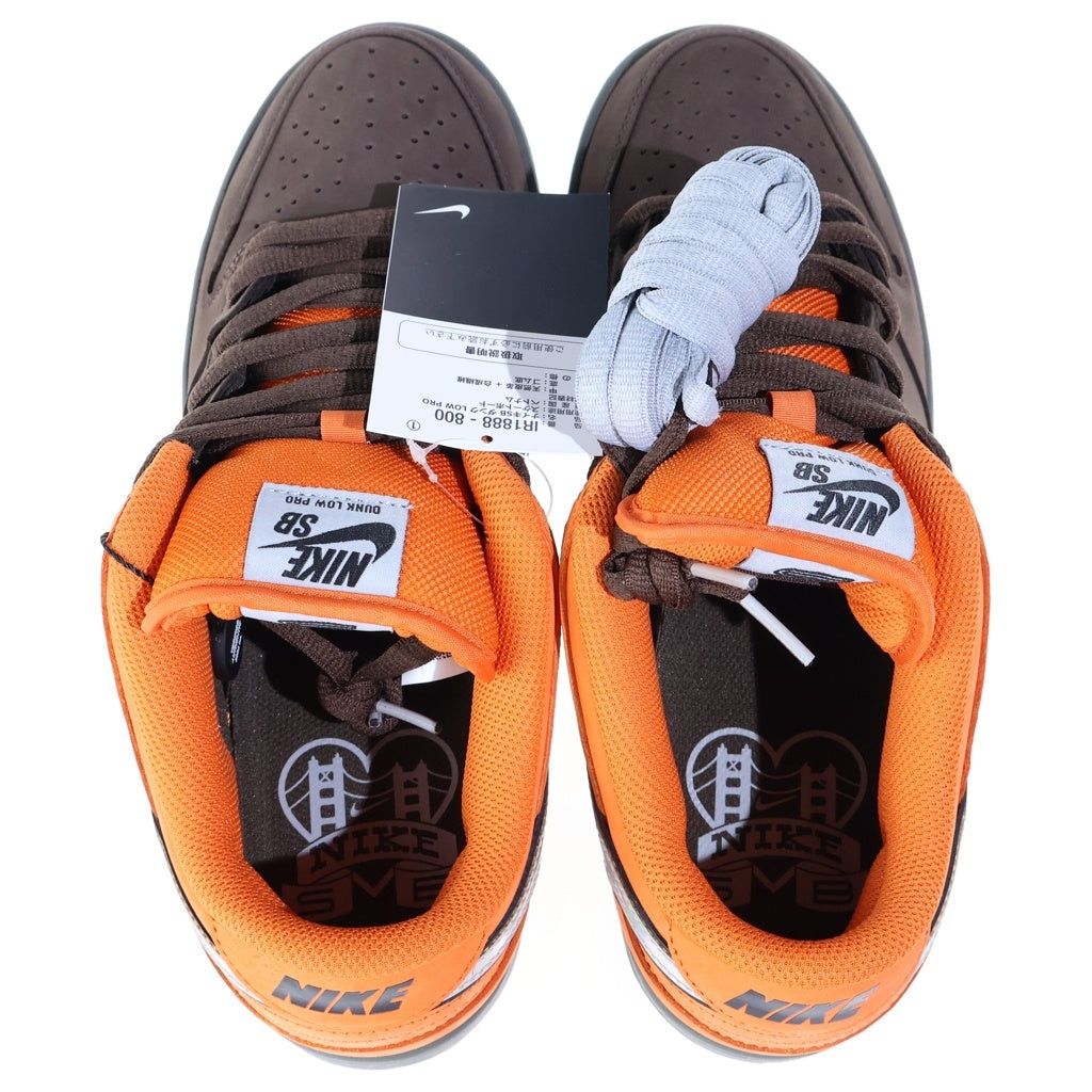 NIKE SB(ナイキエスビー) DUNK LOW PRO PRM MUNI APRIL ダンク プロ ミュニエイプリル ローカットスニーカー ブラウン/オレンジ US10.5/28.5cm IR1888-800
