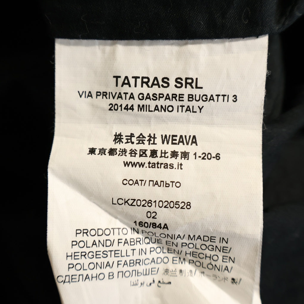 TATRAS(タトラス) PREVEZA プレウェザ ナイロン フーデッドロングコート ブラック LCKZ0261020528