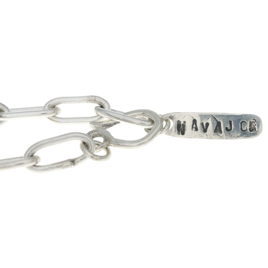 NO BRAND(ノーブランド) NAVAJO CHAIN BRACELET ナバホ族 チェーンブレスレット シルバー