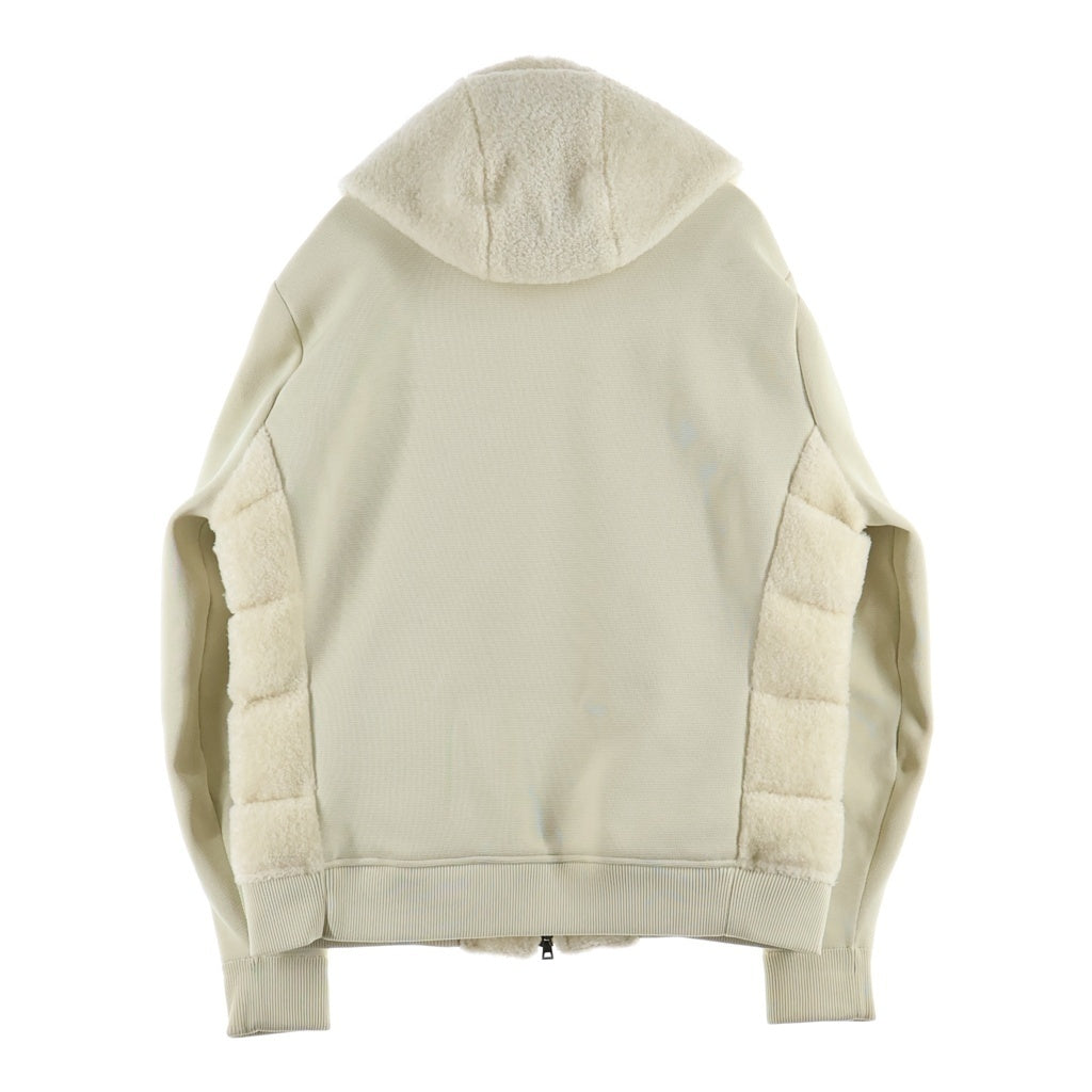 NO BRAND(ノーブランド) EPOCA UOMO エポカ ウォモ Safari Lounge 別注 切り替え ボアコンビダウン ブルゾン アイボリー
