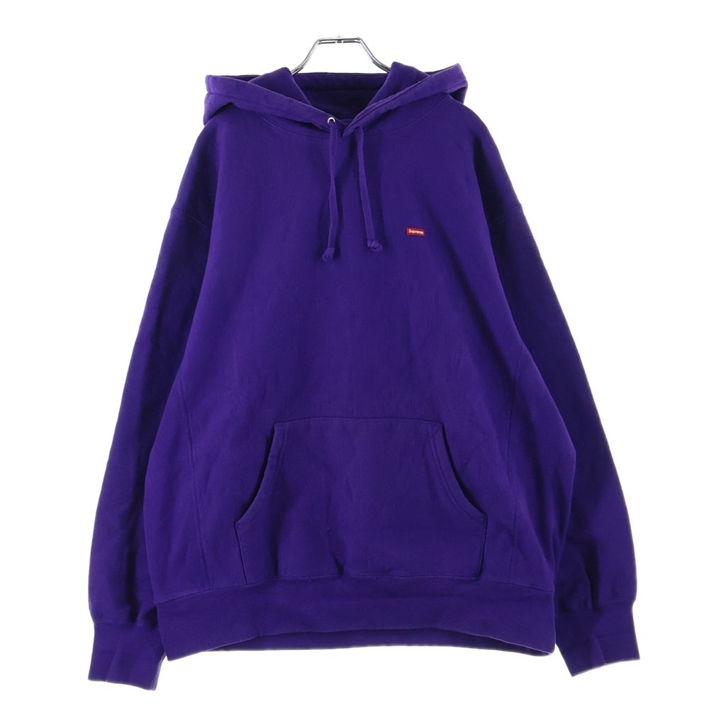 SUPREME(シュプリーム) 21AW Small box Hooded Sweatshirt スモールボックスロゴ プルオーバースウェットパーカー フーディー パープル