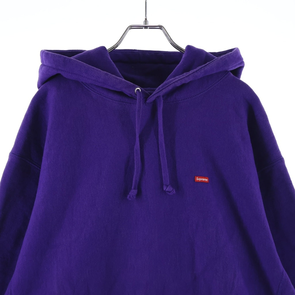 SUPREME(シュプリーム) 21AW Small box Hooded Sweatshirt スモールボックスロゴ プルオーバースウェットパーカー フーディー パープル