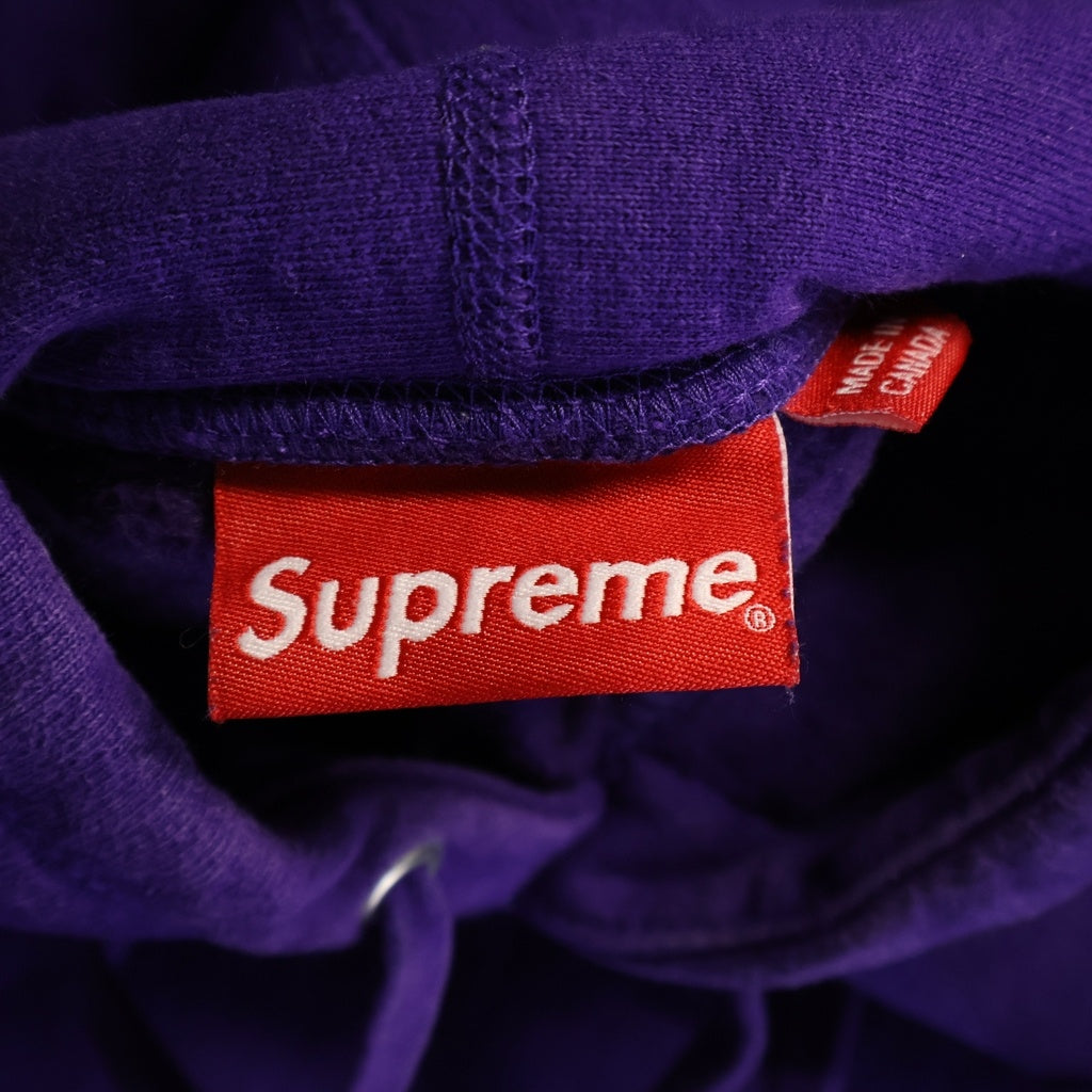 SUPREME(シュプリーム) 21AW Small box Hooded Sweatshirt スモールボックスロゴ プルオーバースウェットパーカー フーディー パープル