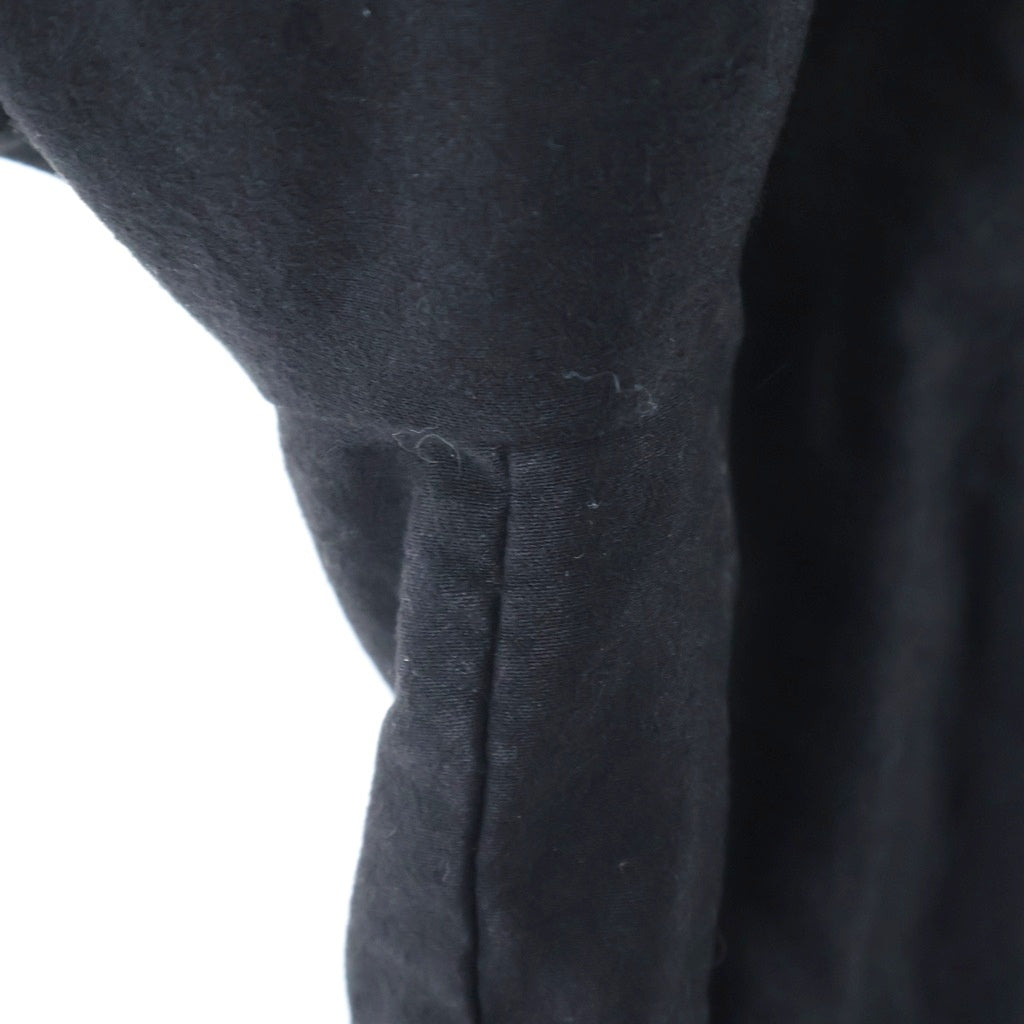 JULIUS(ユリウス) 13AW ARCHIVE COTTON LINEN MOLESKIN JACKET CRACK期 アーカイブ コットンリネン モールスキン ディメンショナルブルゾン ブラック 437BLM5
