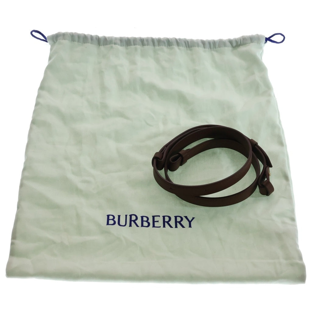 BURBERRY(バーバリー) MINI PRIMROSE BAG ミニ プリム ローズ 2WAY レザー チェック柄 ハンドバッグ ブラウン 81290771 レディース