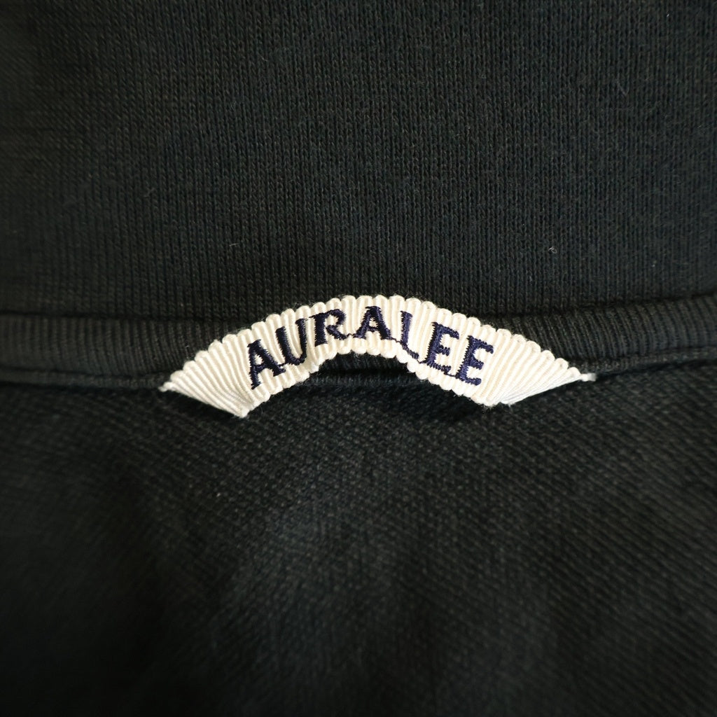 AURALEE(オーラリー) 24AW SUPER HIGH GAUGE SWEAT ZIP BLOUSON スーパーハイケージ スウェット ジップアップ ブルゾン ブラック A24AB01CU