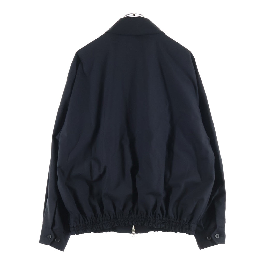 MARKAWARE(マーカウェア) 23SS WIDE SPORTS JACKET オーガニックトロピカルウール ワイドスポーツ ジップアップ ジャケット ブラック A23A-07BL01C
