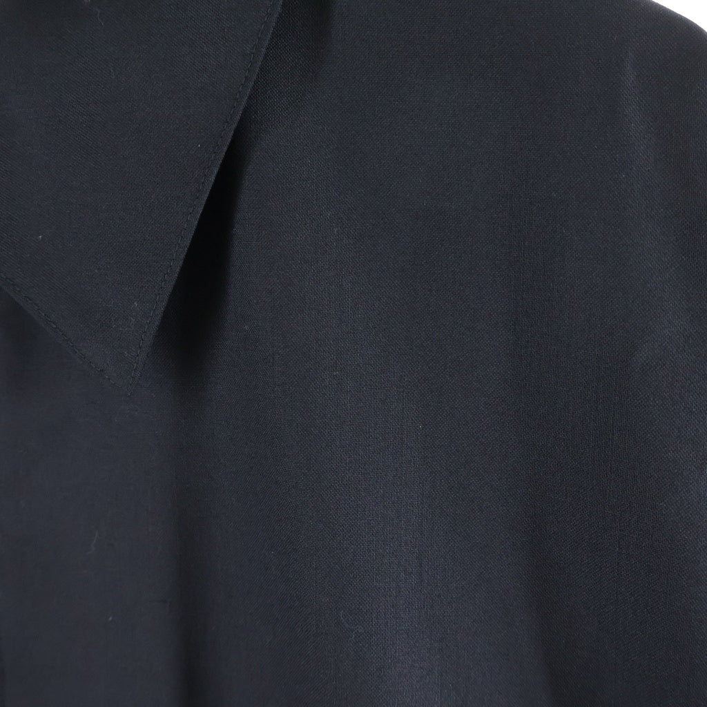 MARKAWARE(マーカウェア) 23SS WIDE SPORTS JACKET オーガニックトロピカルウール ワイドスポーツ ジップアップ ジャケット ブラック A23A-07BL01C