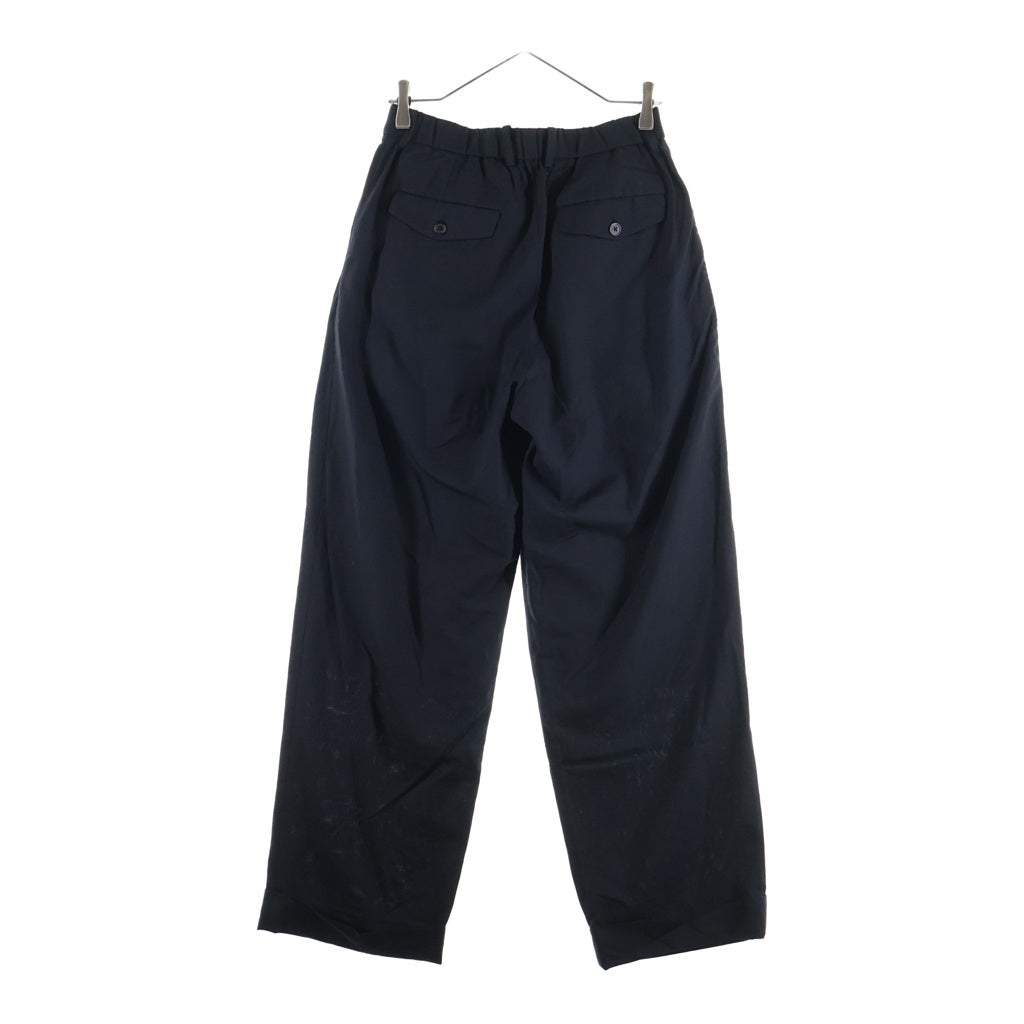 MARKAWARE(マーカウェア) 23SS DOUBLE PLEATED CLASSIC WIDE TROUSERS SUPER120s WOOL ダブルプリーツクラシックワイドトラウザーズ パンツ ブラック A23A-13PT01C