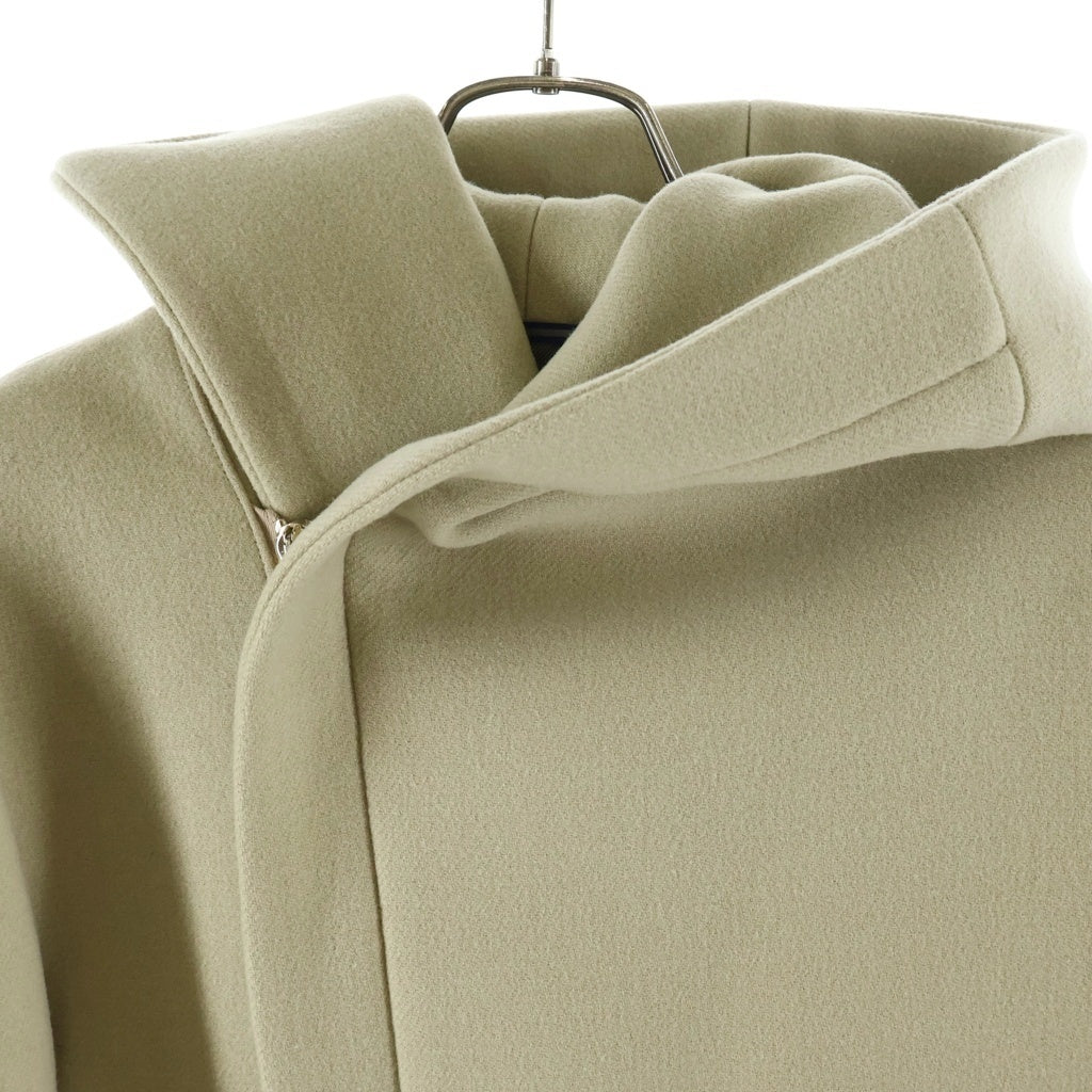 jun hashimoto(ジュンハシモト) 17AW WRAP COAT ウール ラップ フーデッドコート カーキ 1011720001