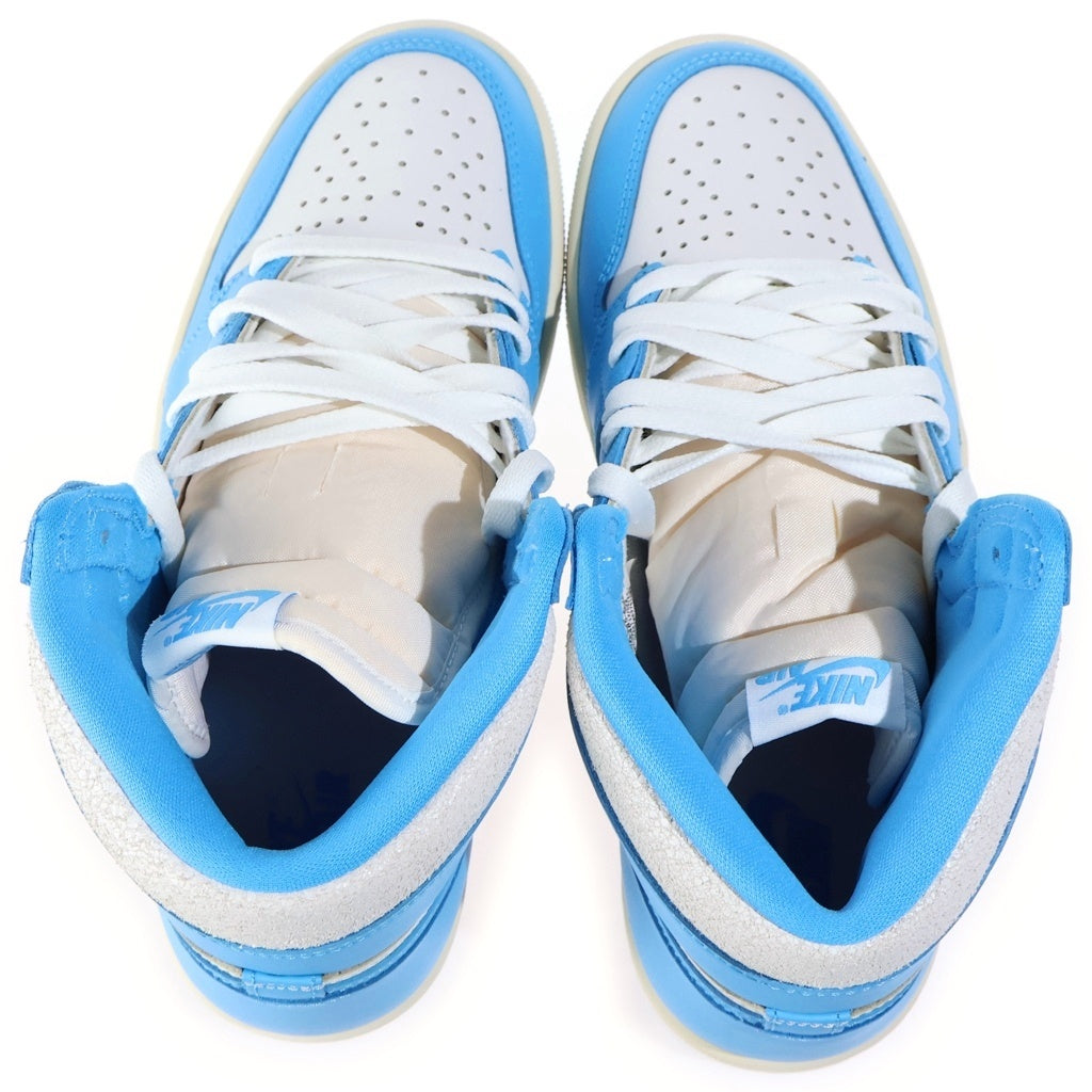 NIKE(ナイキ) AIR JORDAN 1 RETRO HIGH OG UNC REIMAGINED エアジョーダン1 レトロ リイマジンド ハイカットスニーカー ホワイト/ブルー US9.5/27.5cm DZ5485-402