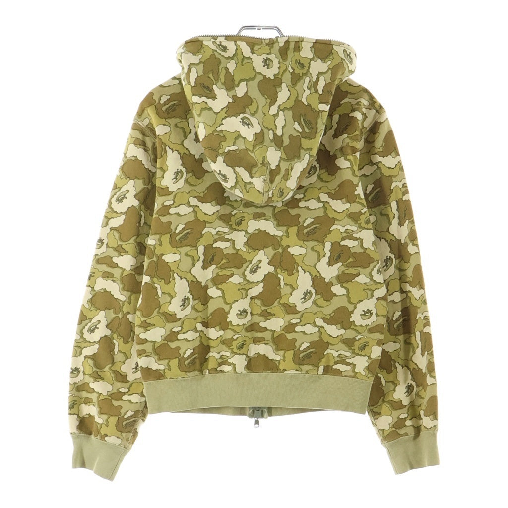 A BATHING APE(アベイシングエイプ) 90S 初期タグ カモ柄 フルジップアップパーカー フーディー イエロー