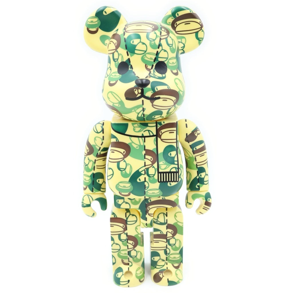 MEDICOM TOY(メディコムトイ) ×A BATHING APE BE@RBRICK BAPE PLAY BABY MILO FACE CAMO 400% ベアブリック ベビーマイロ フィギュア 人形 グリーン