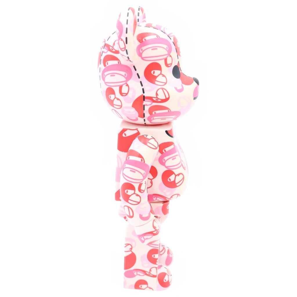 MEDICOM TOY(メディコムトイ) ×A BATHING APE BE@RBRICK BAPE PLAY ABC CAMO 400% カモ総柄 ベアブリック フィギュア 人形 ピンク