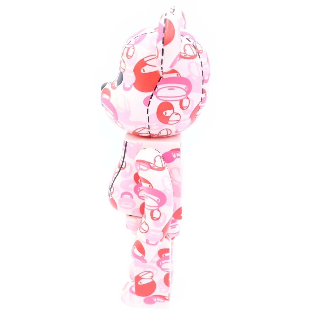 MEDICOM TOY(メディコムトイ) ×A BATHING APE BE@RBRICK BAPE PLAY ABC CAMO 400% カモ総柄 ベアブリック フィギュア 人形 ピンク