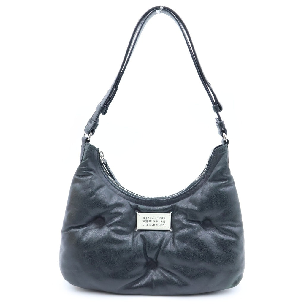 Maison Margiela(メゾンマルジェラ) グラムスラム ホーボー スモール レザーバッグ ブラック SB3WG0024 レディース