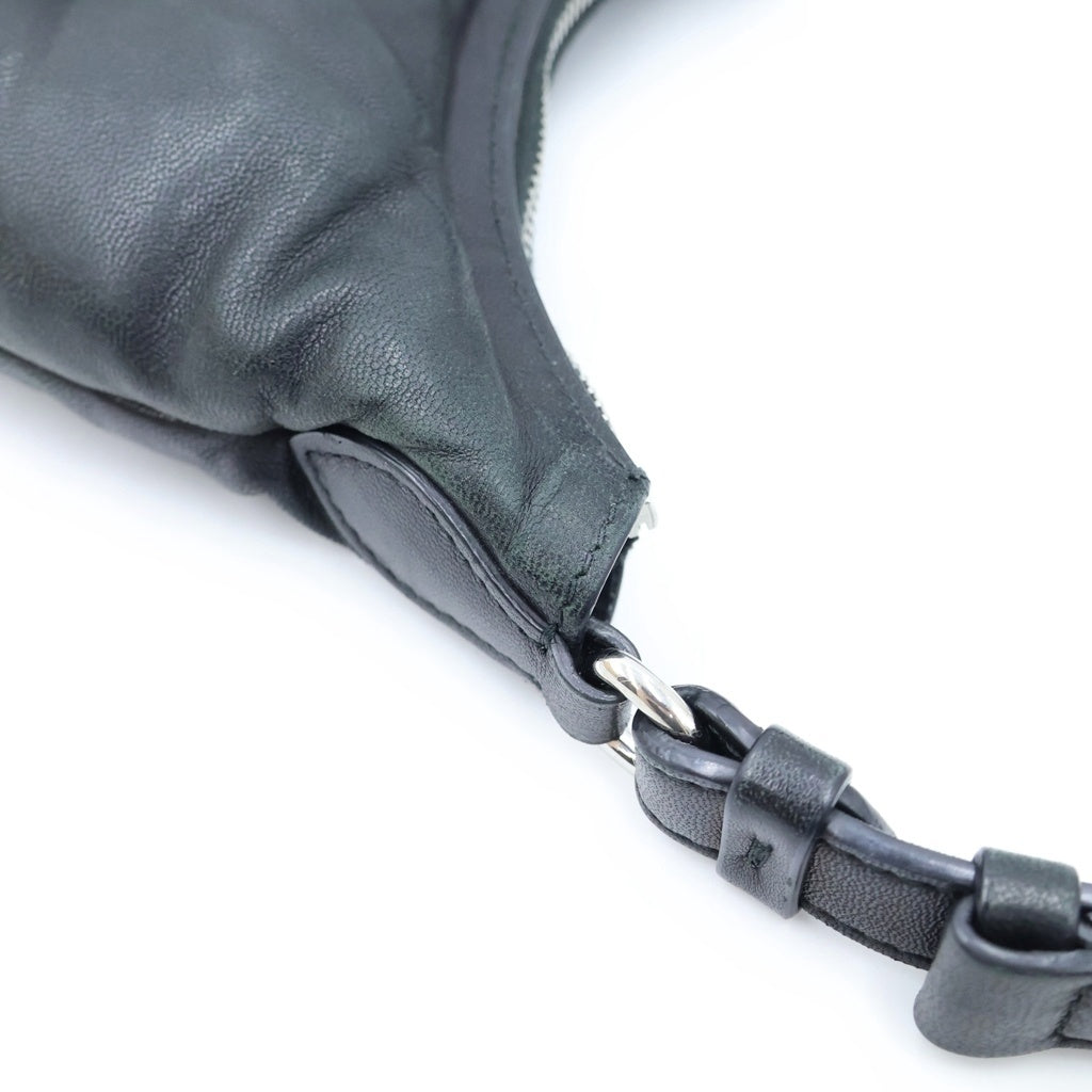 Maison Margiela(メゾンマルジェラ) グラムスラム ホーボー スモール レザーバッグ ブラック SB3WG0024 レディース