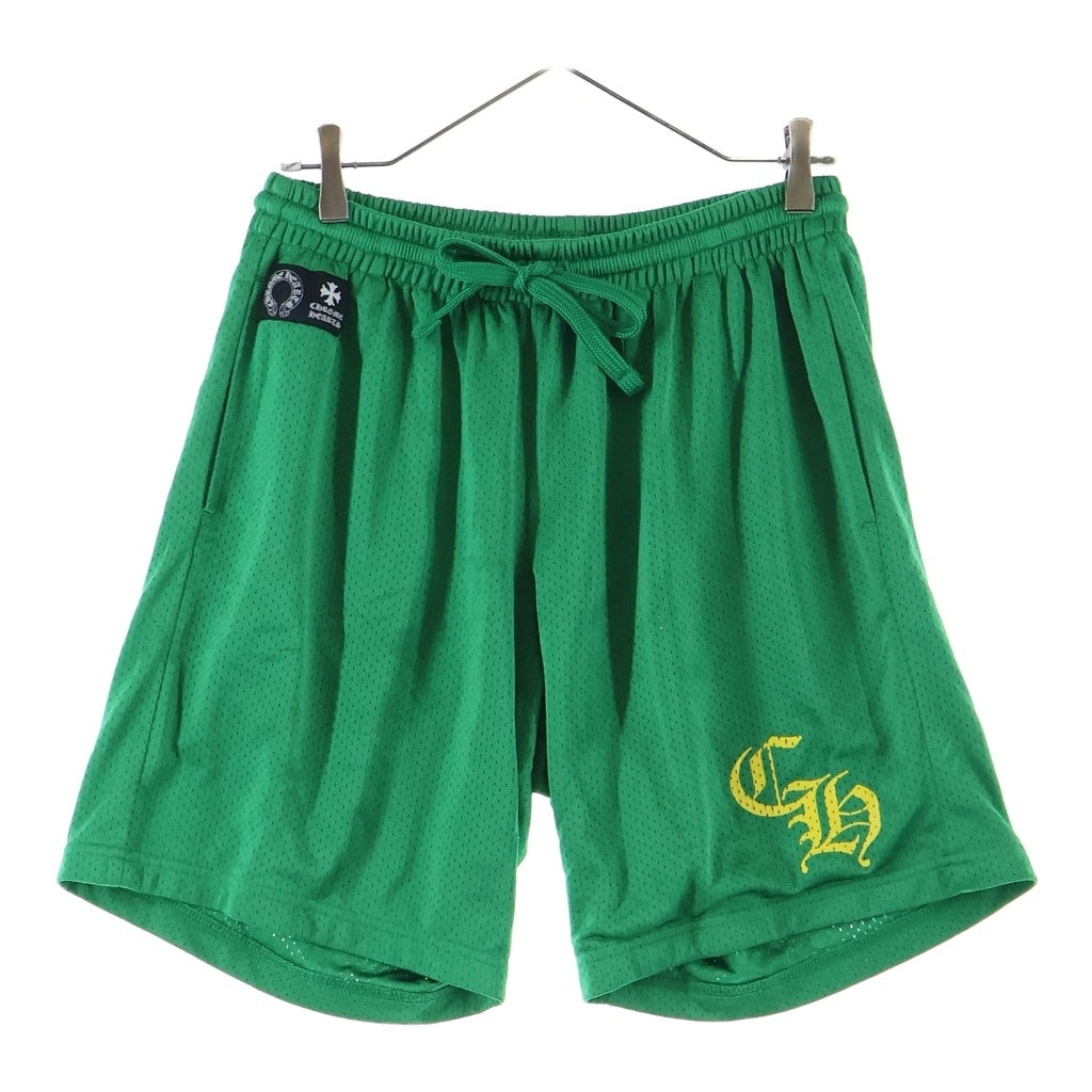 CHROME HEARTS(クロムハーツ) MESH VARSITY SHORTS CHプリント メッシュハーフパンツ ショーツ グリーン