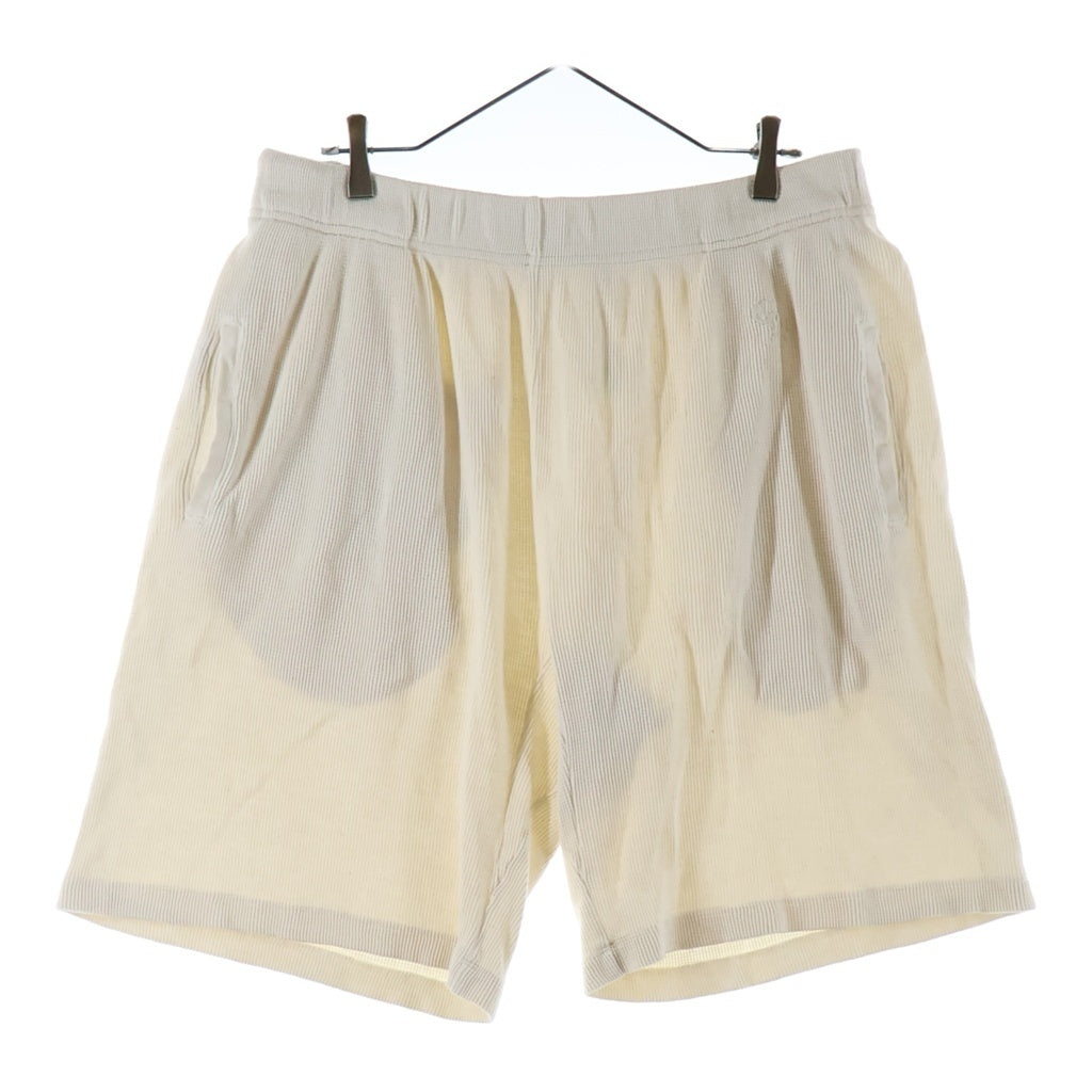 CHROME HEARTS(クロムハーツ) Y NOT WAFFLE KNIT CH EMBROIDERED SHORTS CH刺繍 ワッフルニット ハーフパンツ ショーツ べージュ