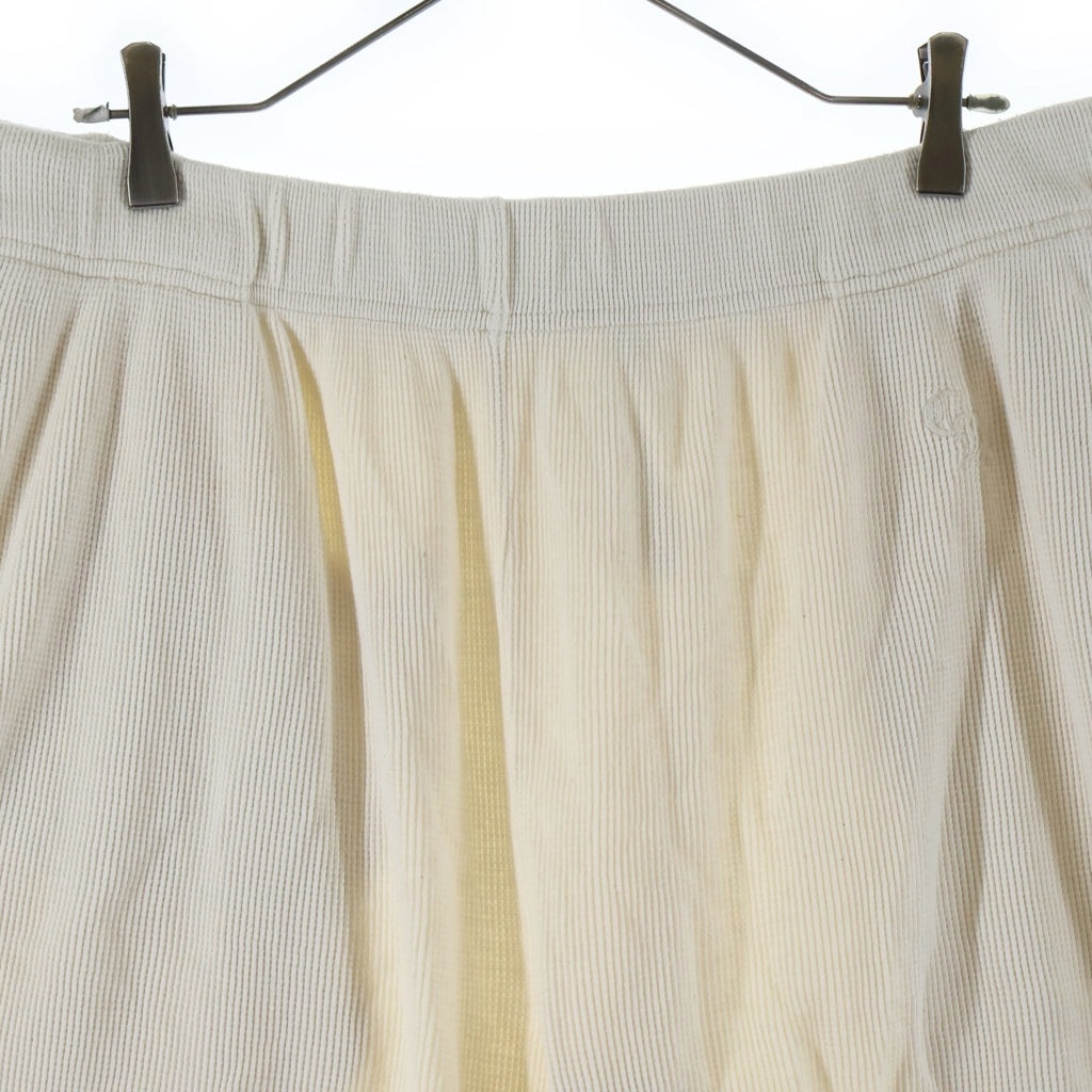 CHROME HEARTS(クロムハーツ) Y NOT WAFFLE KNIT CH EMBROIDERED SHORTS CH刺繍 ワッフルニット ハーフパンツ ショーツ べージュ