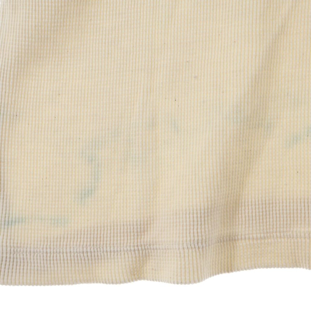 CHROME HEARTS(クロムハーツ) Y NOT WAFFLE KNIT CH EMBROIDERED HENRY NECK S/S TEE CH刺繍 ワッフルニット ヘンリーネック 半袖Tシャツ カットソー ベージュ