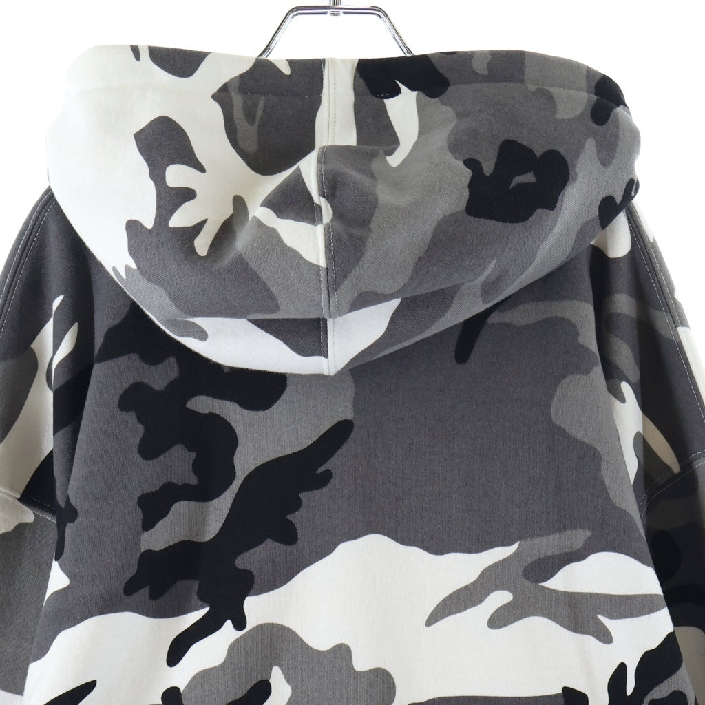 SUPREME(シュプリーム) 24AW Arc Thermal Lined Zip Up Hooded Sweatshirt Snow Camo アーチロゴ スノーカモ ジップアップパーカー スウェットフーディ ホワイト/グレー