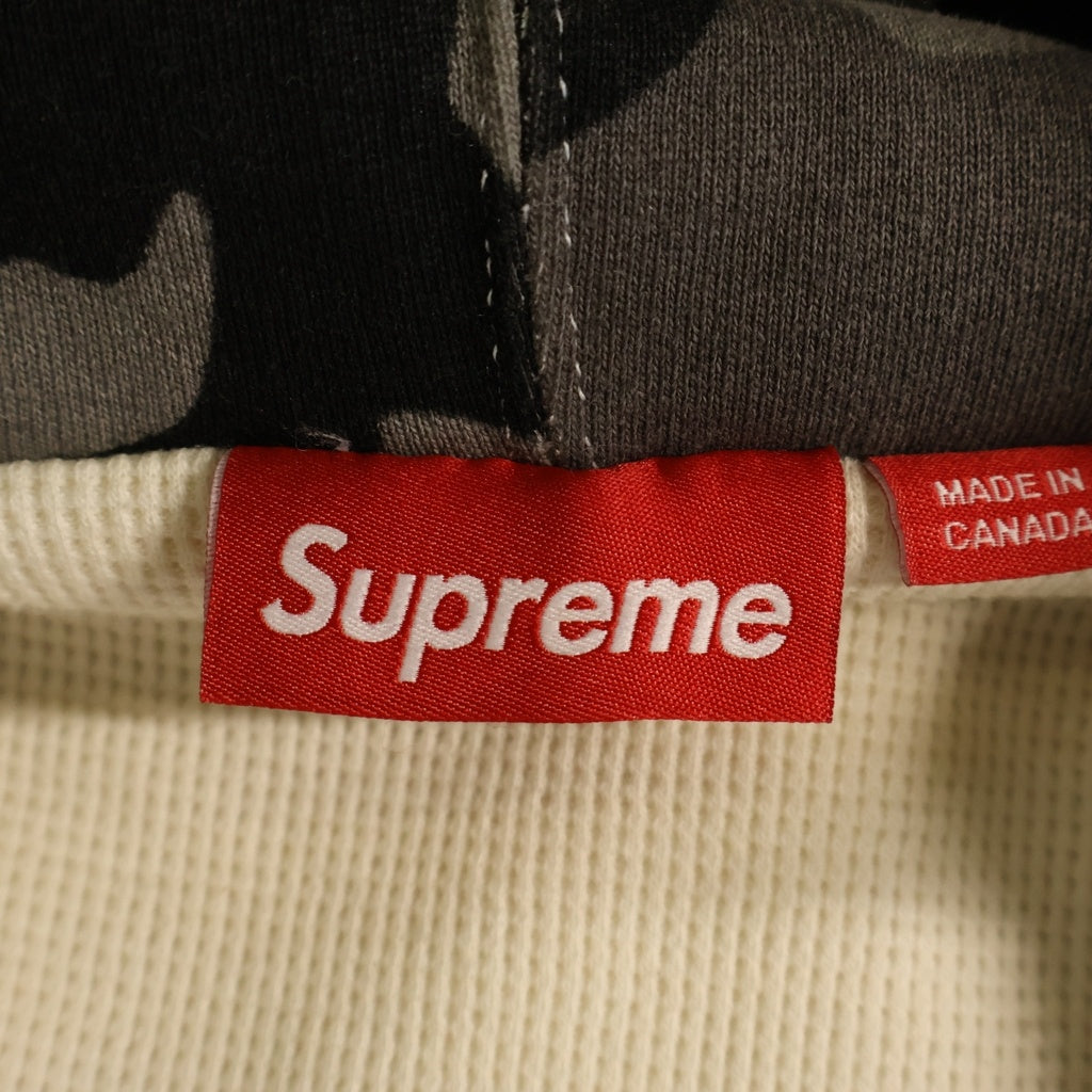 SUPREME(シュプリーム) 24AW Arc Thermal Lined Zip Up Hooded Sweatshirt Snow Camo アーチロゴ スノーカモ ジップアップパーカー スウェットフーディ ホワイト/グレー