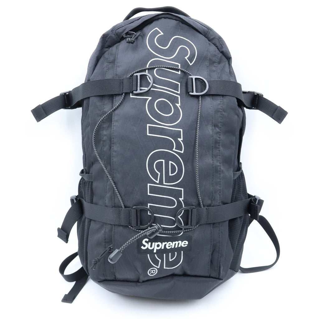 SUPREME(シュプリーム) 18AW Backpack ロゴプリント バックパック リュック ブラック