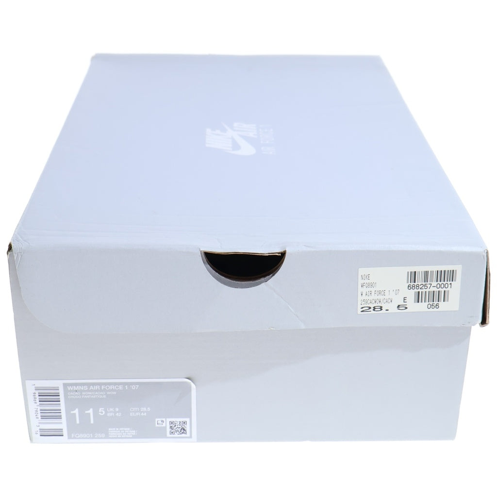 NIKE(ナイキ) WMNS AIR FORCE 1 LOW 07 CACAO WOW エアフォース1 カカオワウ ローカットスニーカー ブラウン US11.5/28.5cm FQ8901-259