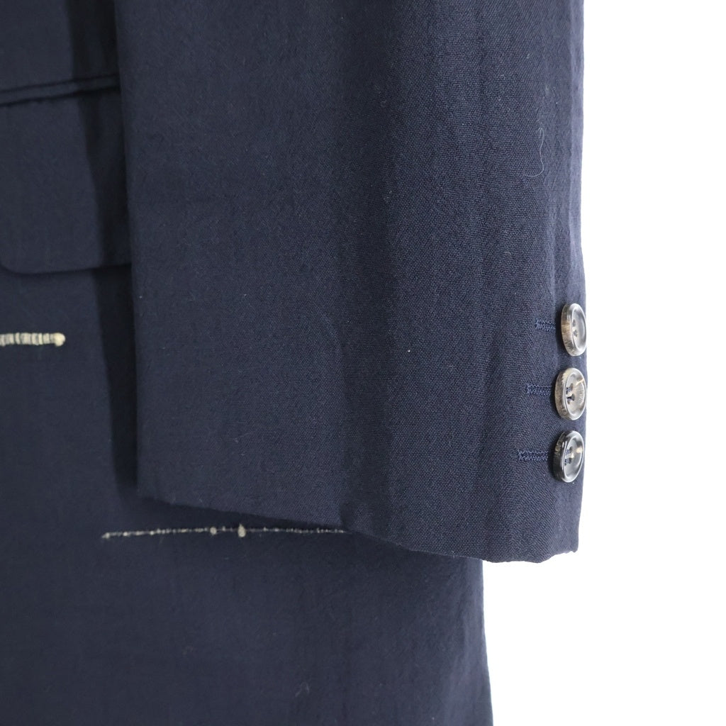 COMME des GARCONS HOMME(コムデギャルソンオム) 95SS AD1994 田中オム ステッチデザイン ウール3B テーラードジャケット ブラック HJ-10001M