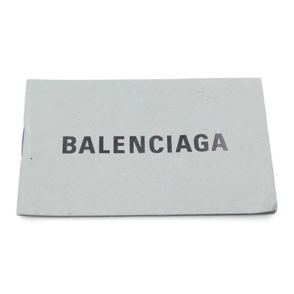 BALENCIAGA(バレンシアガ) SHOPPING PHONE HOLDER ショッピングフォンホルダー ロゴプリント レザーショルダーバッグ ハンドバッグ ブラック 593826