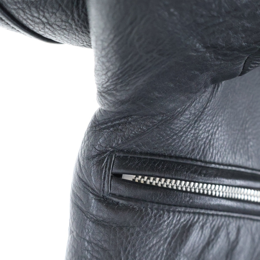 UNDERCOVER(アンダーカバー) 12AW BIKER LEATHER JACKET カウハイド ダブルライダース レザージャケット ブラック J9204