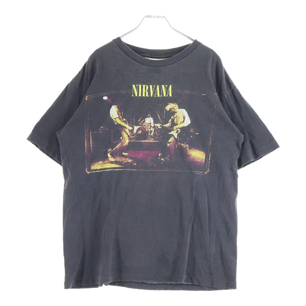 VINTAGE(ヴィンテージ) 90S VINTAGE NIRVANA FROM THE MUDDY BANKS WILD OATS ヴィンテージ ニルヴァーナ フロームザマディバンクス クルーネック半袖Tシャツ カットソー ブラック
