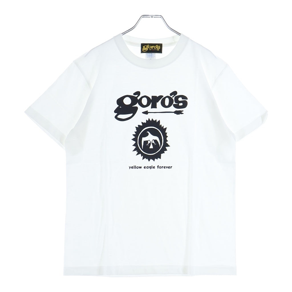 goro's(ゴローズ) yellow eagle forever ロゴプリント クルーネック半袖Tシャツカットソー ホワイト