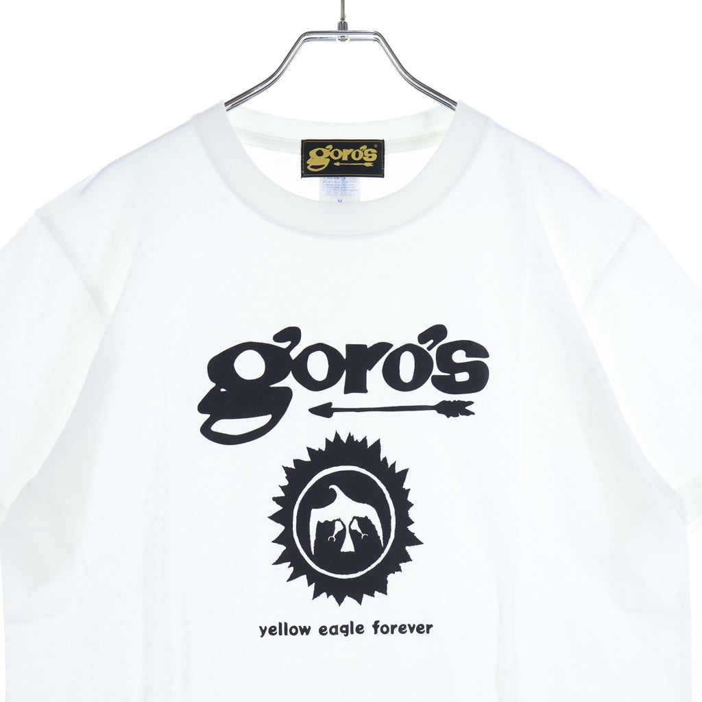 goro's(ゴローズ) yellow eagle forever ロゴプリント クルーネック半袖Tシャツカットソー ホワイト