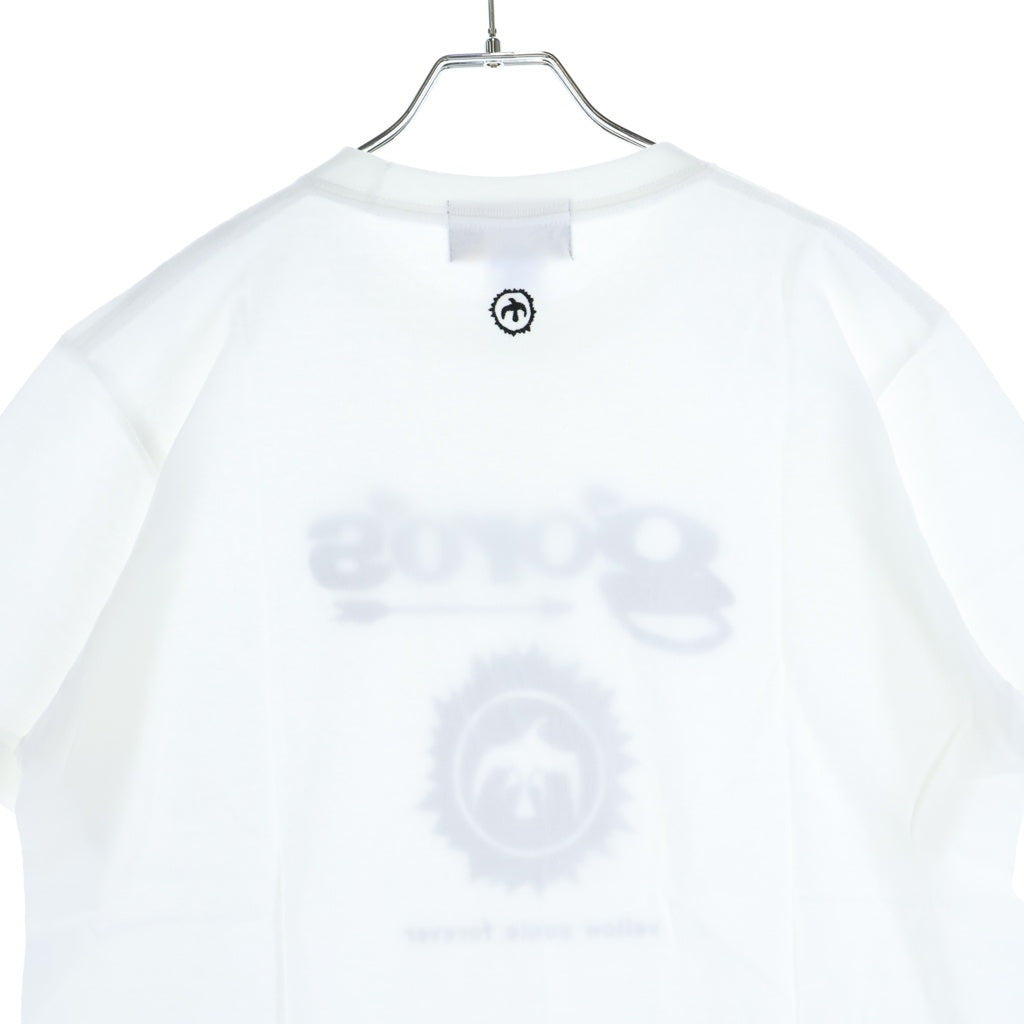 goro's(ゴローズ) yellow eagle forever ロゴプリント クルーネック半袖Tシャツカットソー ホワイト